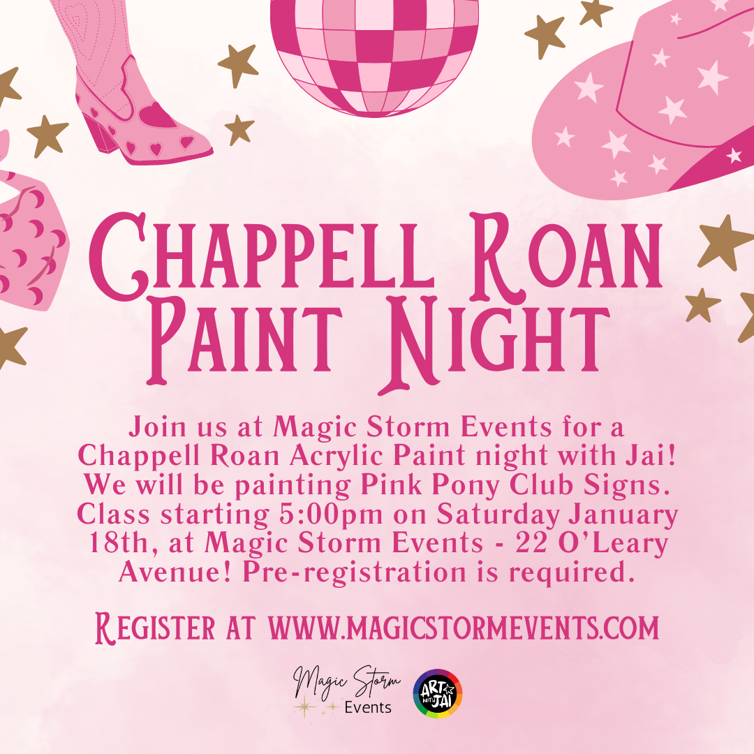 Chappell Roan Paint Class January 18th, 2025 Magic Storm Events