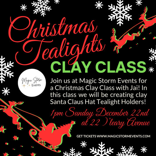 Christmas Tealight Holder Clay Class - December 22nd, 2024