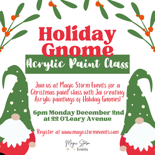 Holiday Gnomes Paint Class - December 2nd, 2024