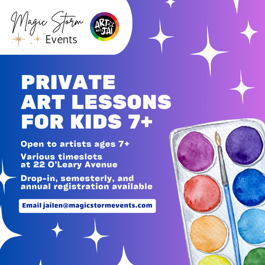 Private Weekly Art Lessons for Kids 7+ with Jai