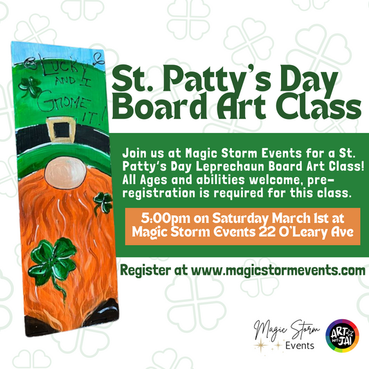 Leprechaun Board Art Class - March 1st, 2025