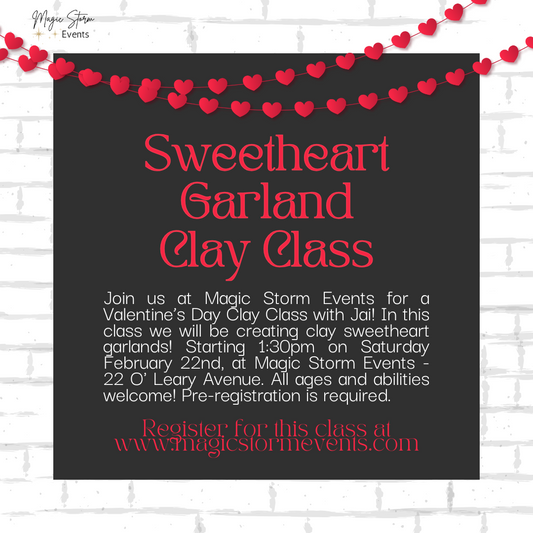 Heart Garland Clay Class - February 22nd, 2025