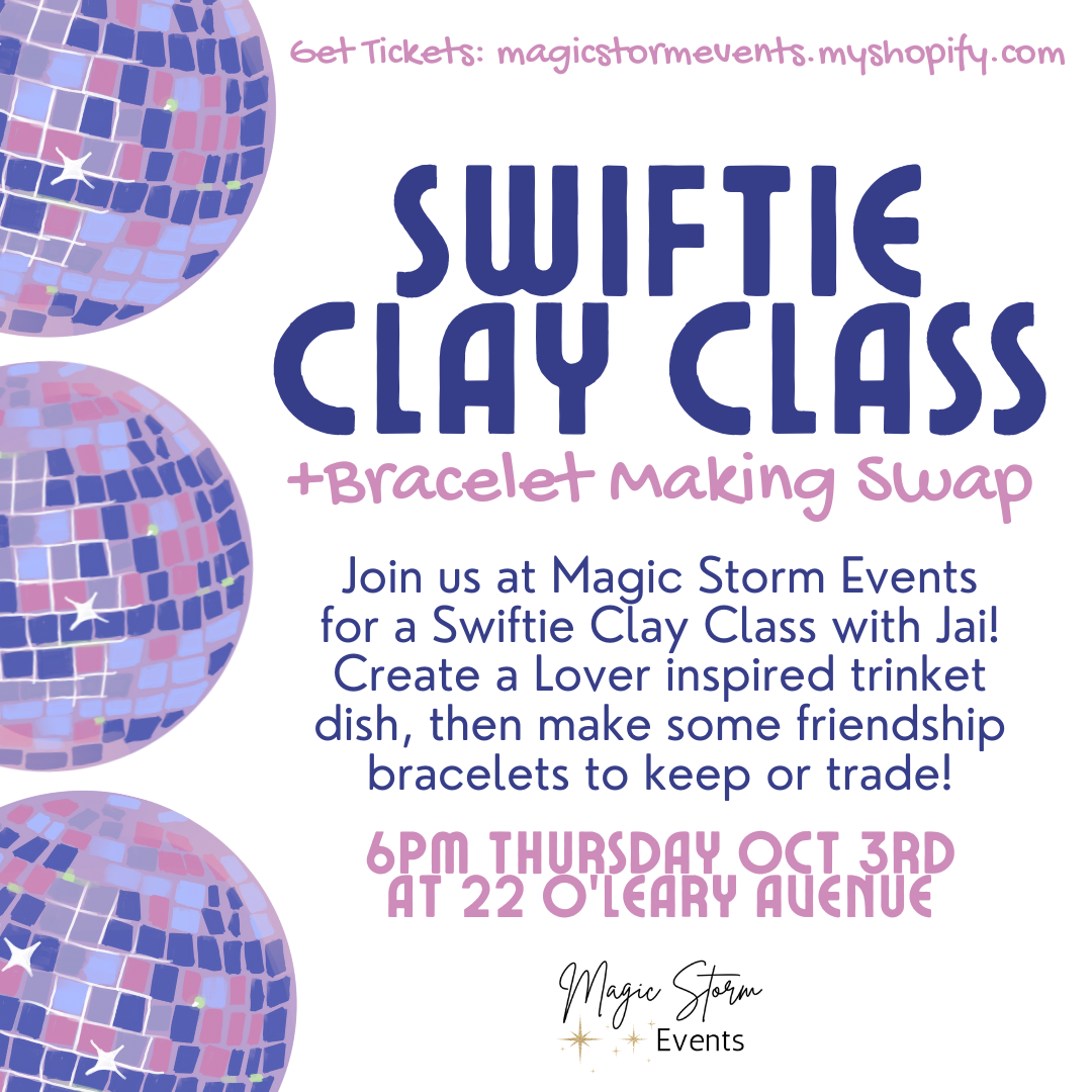 Swifties Clay Class + Friendship Bracelet Making Swap - October 3rd, 2024