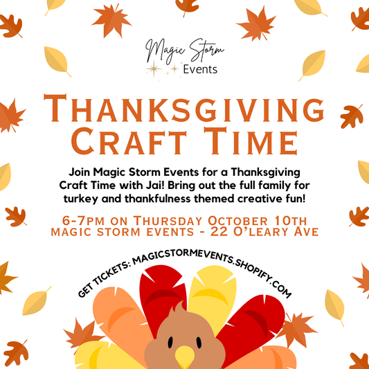 Thanksgiving Craft Time - October 10th, 2024